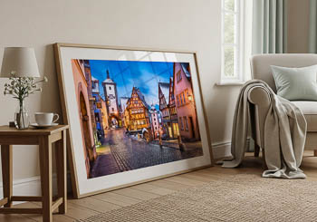 Wall Art | Rothenburg ob der Tauber on a winter night