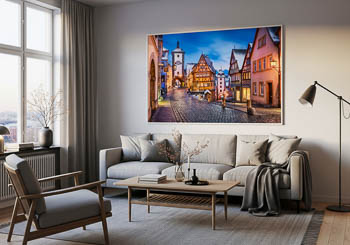 Wall Art | Rothenburg ob der Tauber on a winter night
