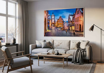 Wall Art | Rothenburg ob der Tauber on a winter night