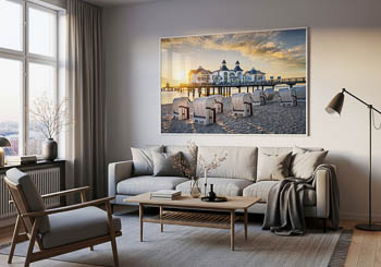 Wandbild | Seebrücke Sellin auf der Insel Rügen