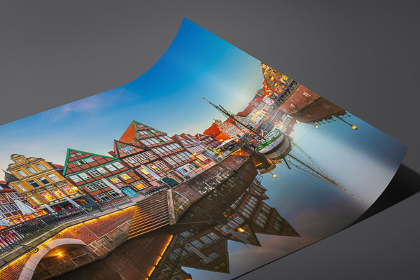 Kunstdruck / Poster | Historischer Hafen in Stade