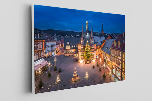 Canvas - Market square and Town Hall of Wernigerode