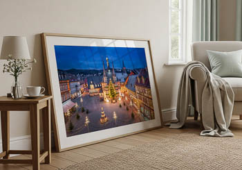 Wall Art | Market square and Town Hall of Wernigerode