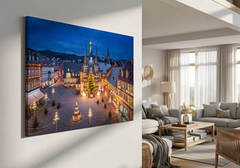 Wall Art | Market square and Town Hall of Wernigerode