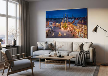 Wall Art | Market square and Town Hall of Wernigerode