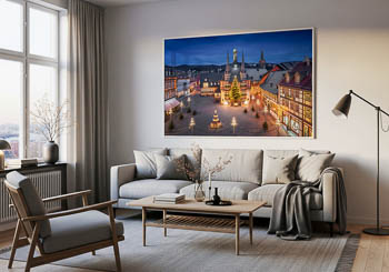 Wandbild | Marktplatz und Rathaus von Wernigerode