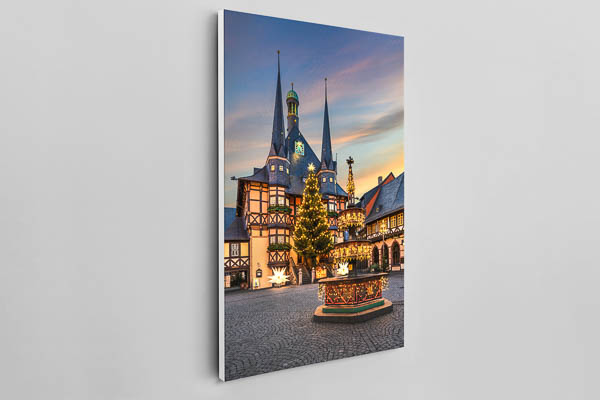 Leinwand | Rathaus von Wernigerode zur Weihnachtszeit
