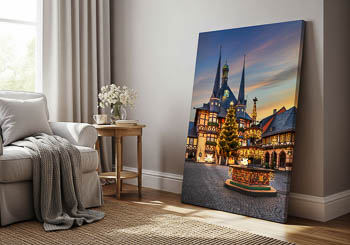 Wall Art | Town Hall of Wernigerode during Christmas