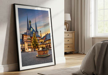 Wall Art | Town Hall of Wernigerode during Christmas