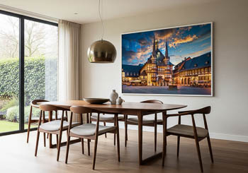 Wandbild | Rathaus von Wernigerode bei Nacht