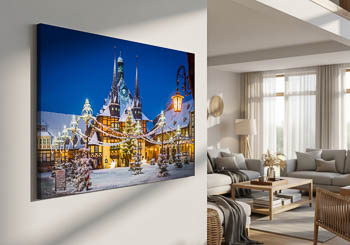 Wall Art | Town Hall of Wernigerode during winter