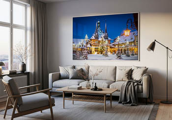 Wall Art | Town Hall of Wernigerode during winter