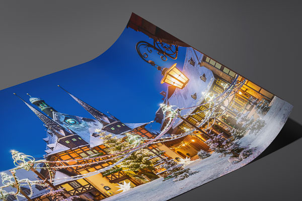 Fine Art Print | Town Hall of Wernigerode during winter