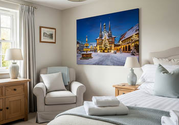 Wall Art | Town Hall of Wernigerode during winter