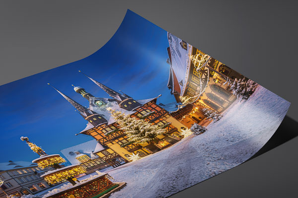 Fine Art Print | Town Hall of Wernigerode during winter