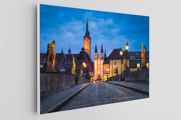 Leinwand | Altstadt von Würzburg bei Nacht