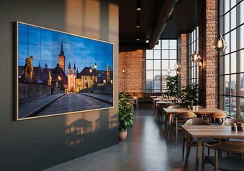 Wandbild | Altstadt von Würzburg bei Nacht