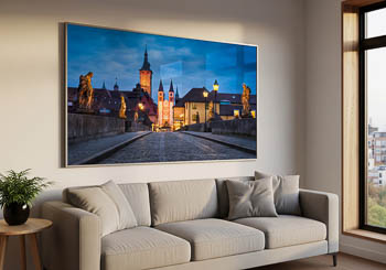 Wandbild | Altstadt von Würzburg bei Nacht