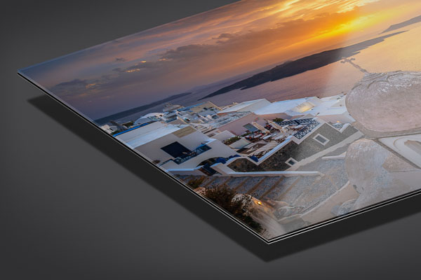 Acrylic Glass | Sunset on Santorini in Greece