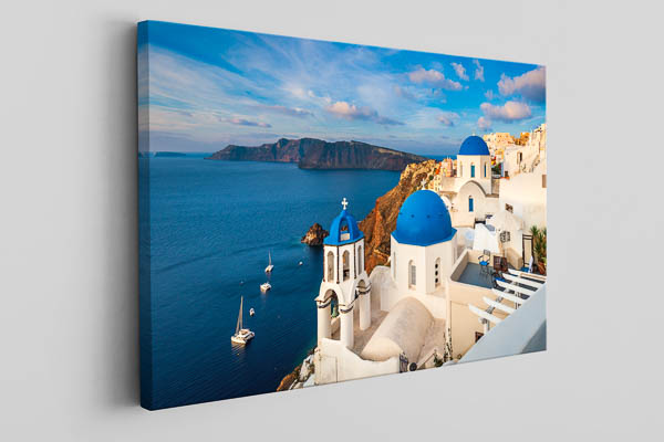 Leinwand | Santorin in Griechenland an einem sonnigen Tag
