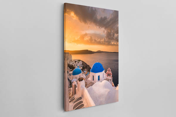 Leinwand | Sonnenaufgang auf Santorin in Griechenland