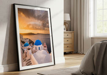 Wall Art | Sunrise on Santorini in Greece