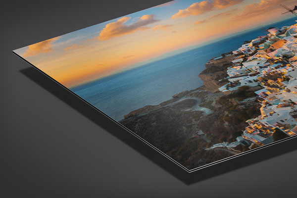 Alu-Dibond | Sonnenuntergang auf Santorin in Griechenland
