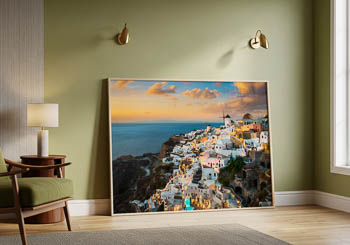 Wall Art | Sunset on Santorini in Greece