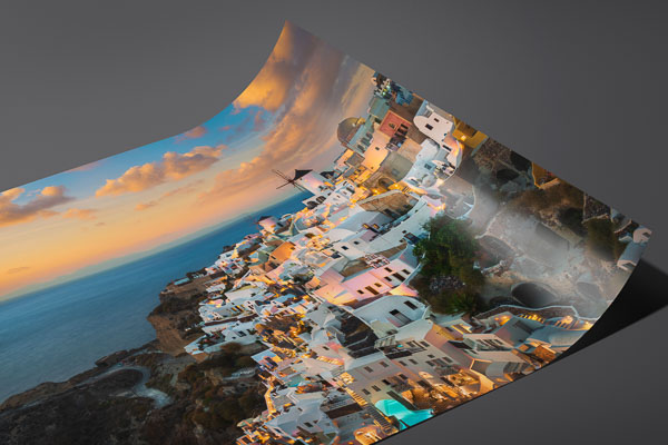 Kunstdruck / Poster | Sonnenuntergang auf Santorin in Griechenland