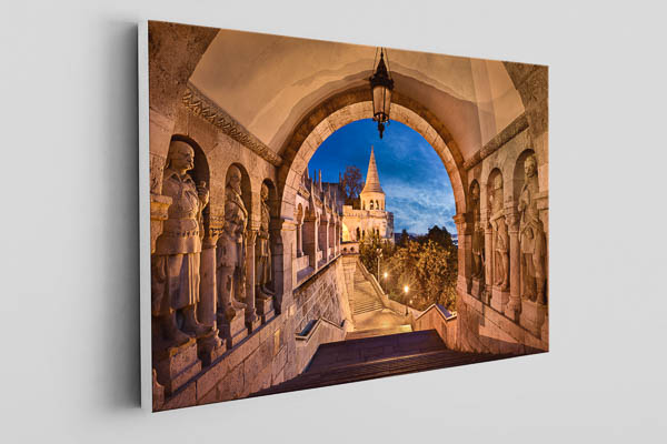 Canvas | Fishermans bastion in Budapest at night