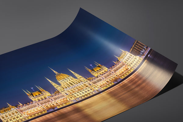 Kunstdruck / Poster | Parlamentsgebäude in Budapest bei Nacht