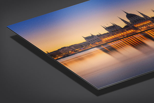 Alu-Dibond | Sonnenaufgang am Parlamentsgebäude in Budapest