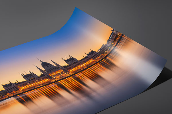 Fine Art Print | Sunrise at the Parliament building in Budapest