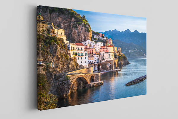 Canvas | Morning view of Atrani on the Amalfi Coast