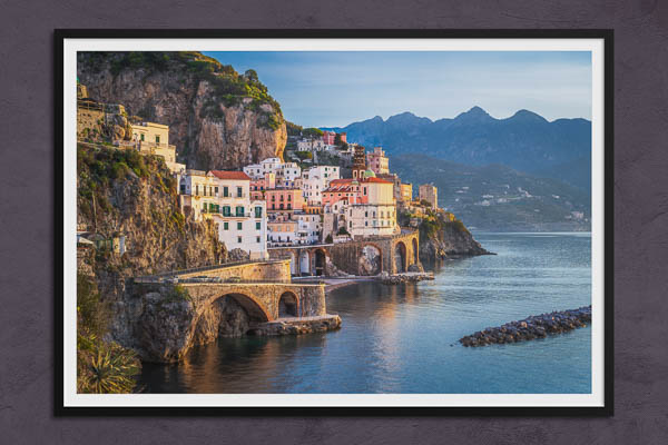 Fine Art Print | Morning view of Atrani on the Amalfi Coast