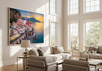 Wandbild | Sonnenaufgang in Atrani an der Amalfiküste