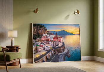 Wall Art | Sunrise in Atrani at the Amalfi Coast