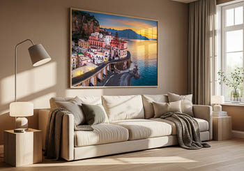 Wall Art | Sunrise in Atrani at the Amalfi Coast