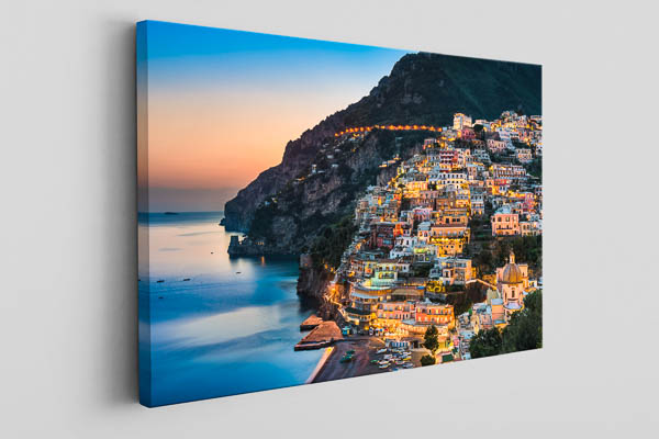 Canvas | Sunset in Positano at the Amalfi Coast
