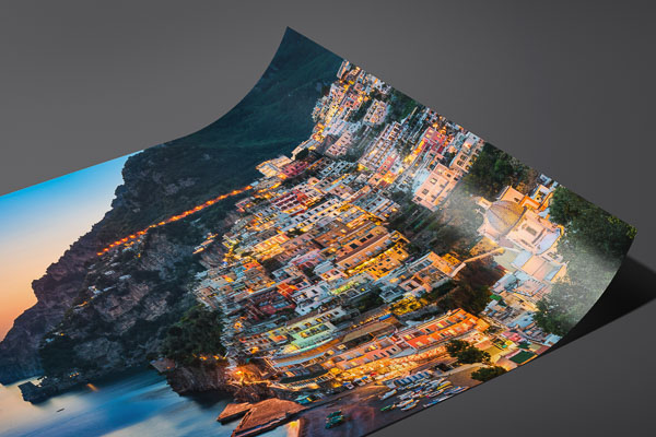 Fine Art Print | Sunset in Positano at the Amalfi Coast