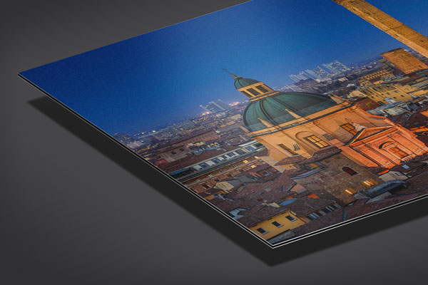 Alu-Dibond | Nächtliche Skyline von Bologna