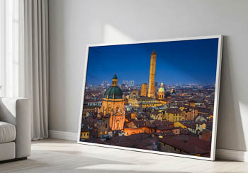 Wall Art | Night skyline of Bologna