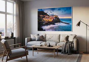 Wall Art | Manarola in Cinque Terre at night