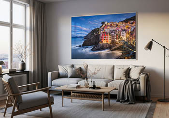 Wall Art | Riomaggiore in Cinque Terre by night