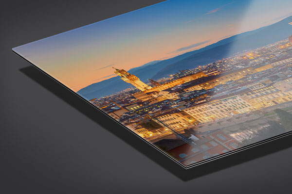 Acrylglas | Skyline von Florenz zum Sonnenuntergang