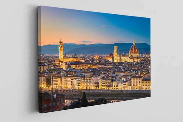 Leinwand | Skyline von Florenz zum Sonnenuntergang