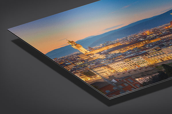 Alu-Dibond | Skyline von Florenz zum Sonnenuntergang