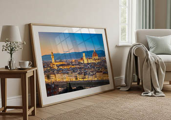 Wall Art | Sunset skyline of Florence