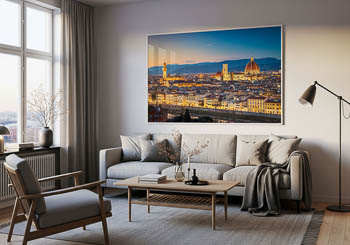 Wall Art | Sunset skyline of Florence