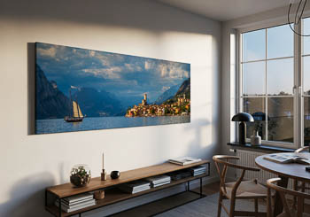 Wandbild | Panorama von Malcesine am Gardasee